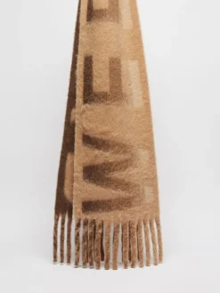 Jacquard alpaca-blend scarf