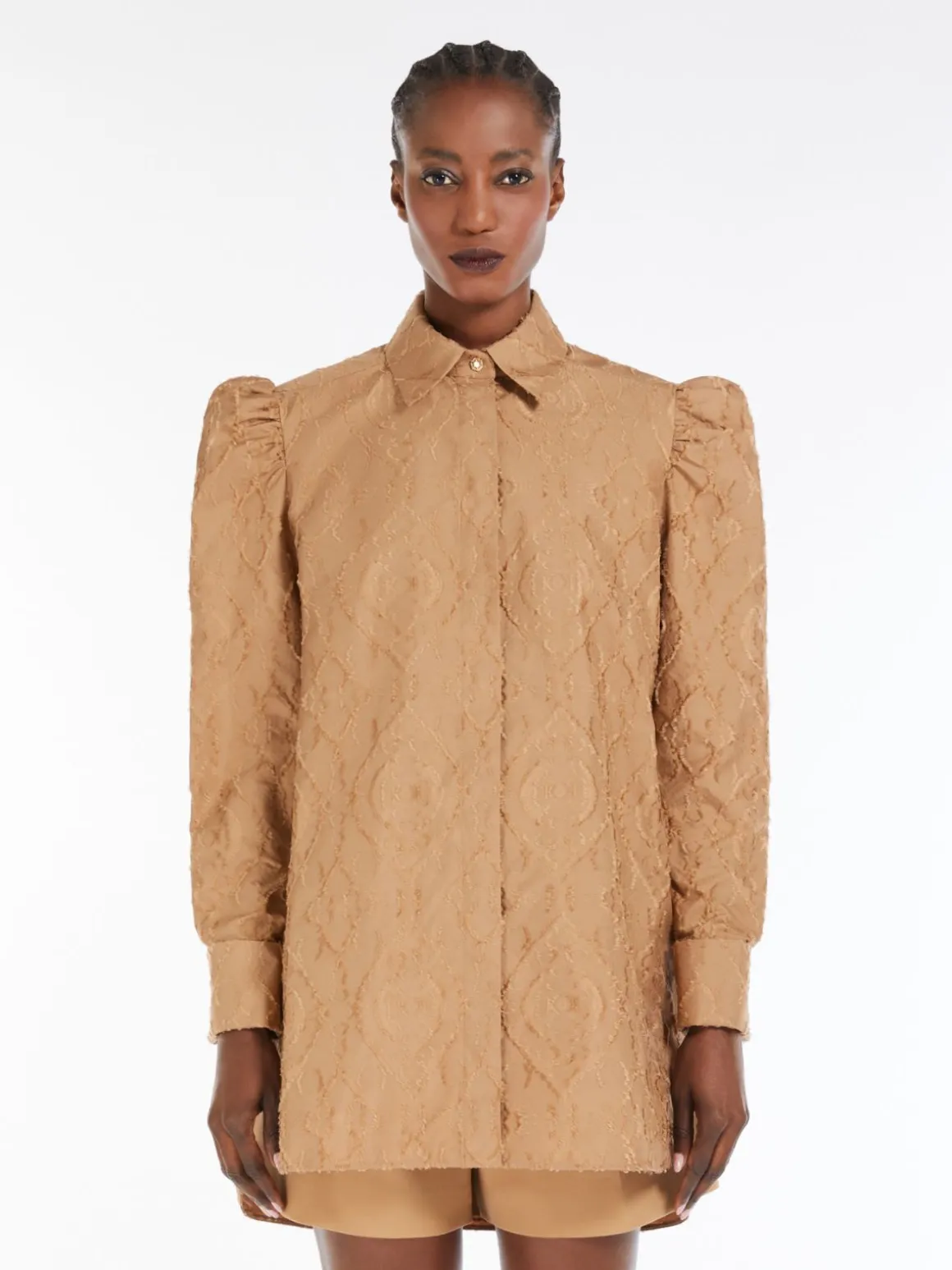 Jacquard fil coupé shirt