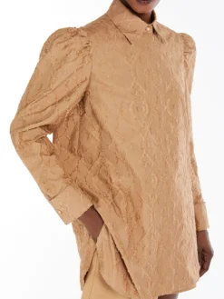 Jacquard fil coupé shirt
