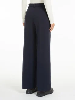Jacquard flannel trousers