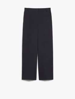 Jacquard flannel trousers