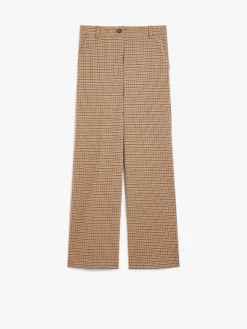 Jacquard flannel trousers