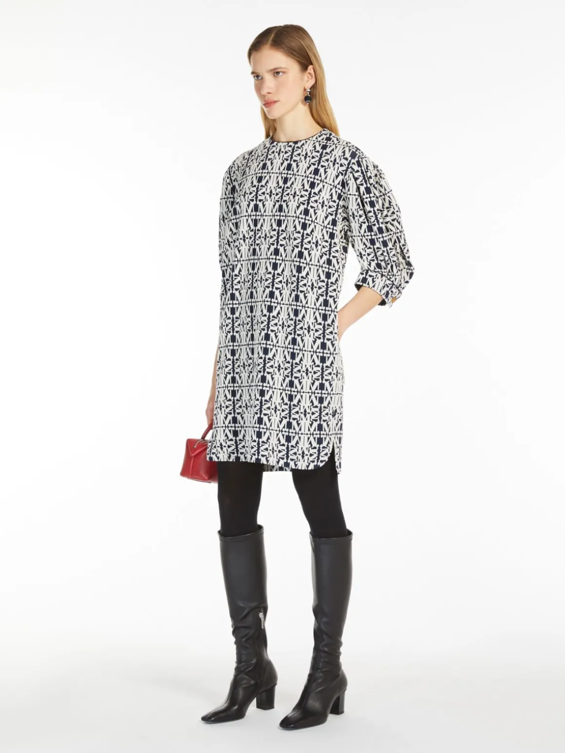 Jacquard jersey dress