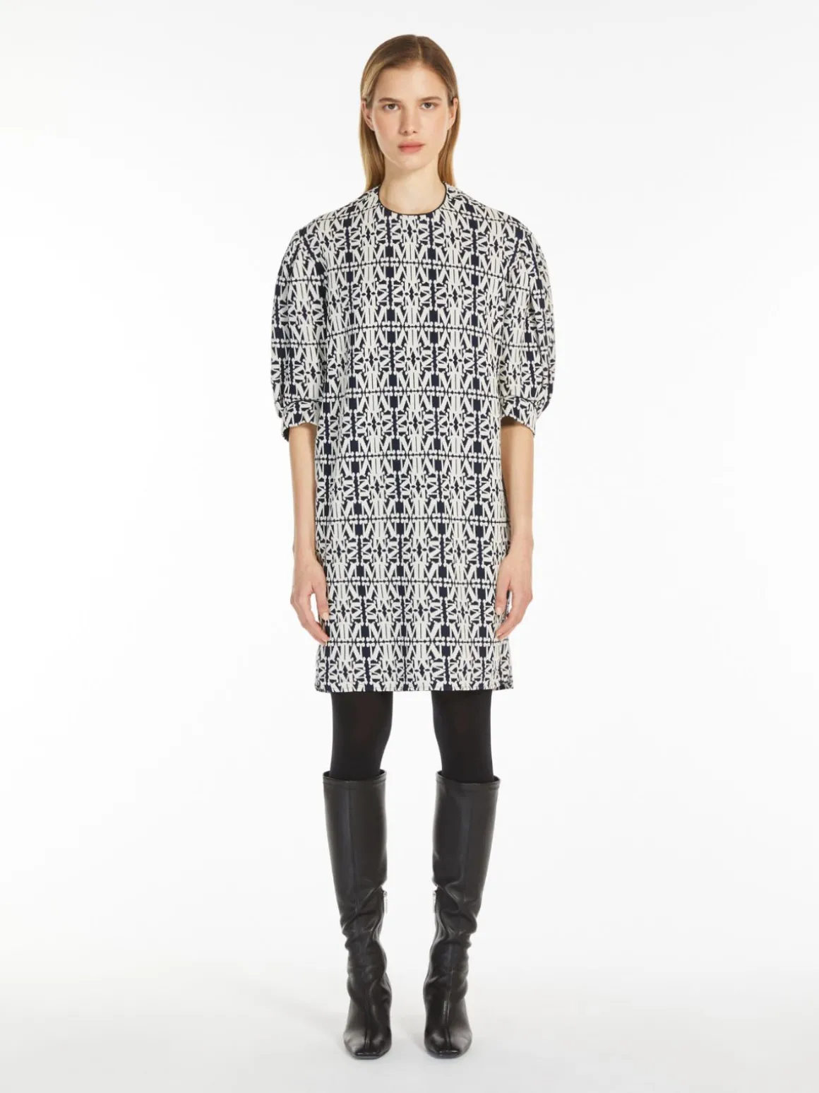 Jacquard jersey dress
