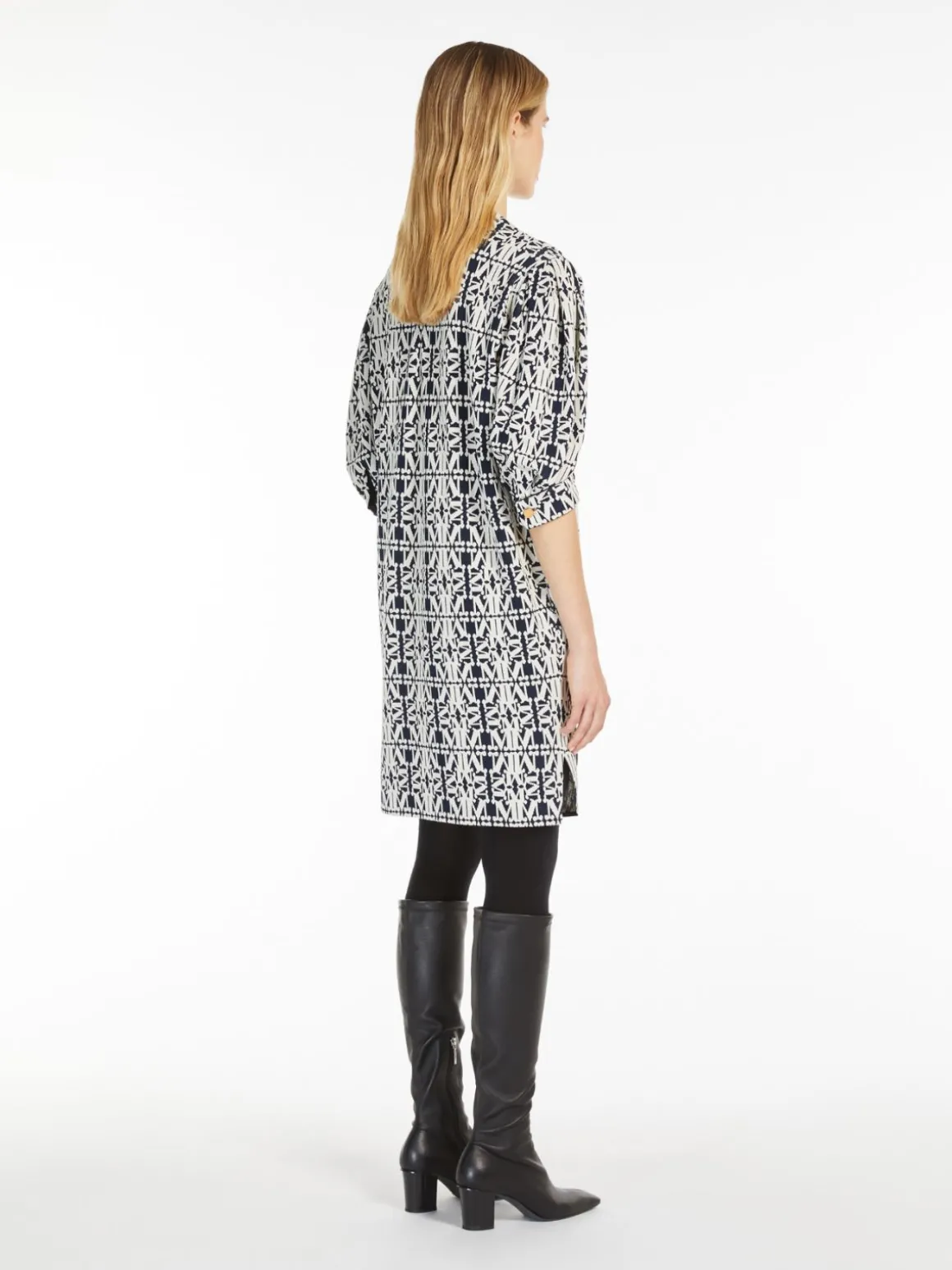 Jacquard jersey dress
