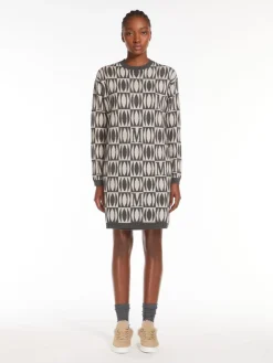 Jacquard knit dress