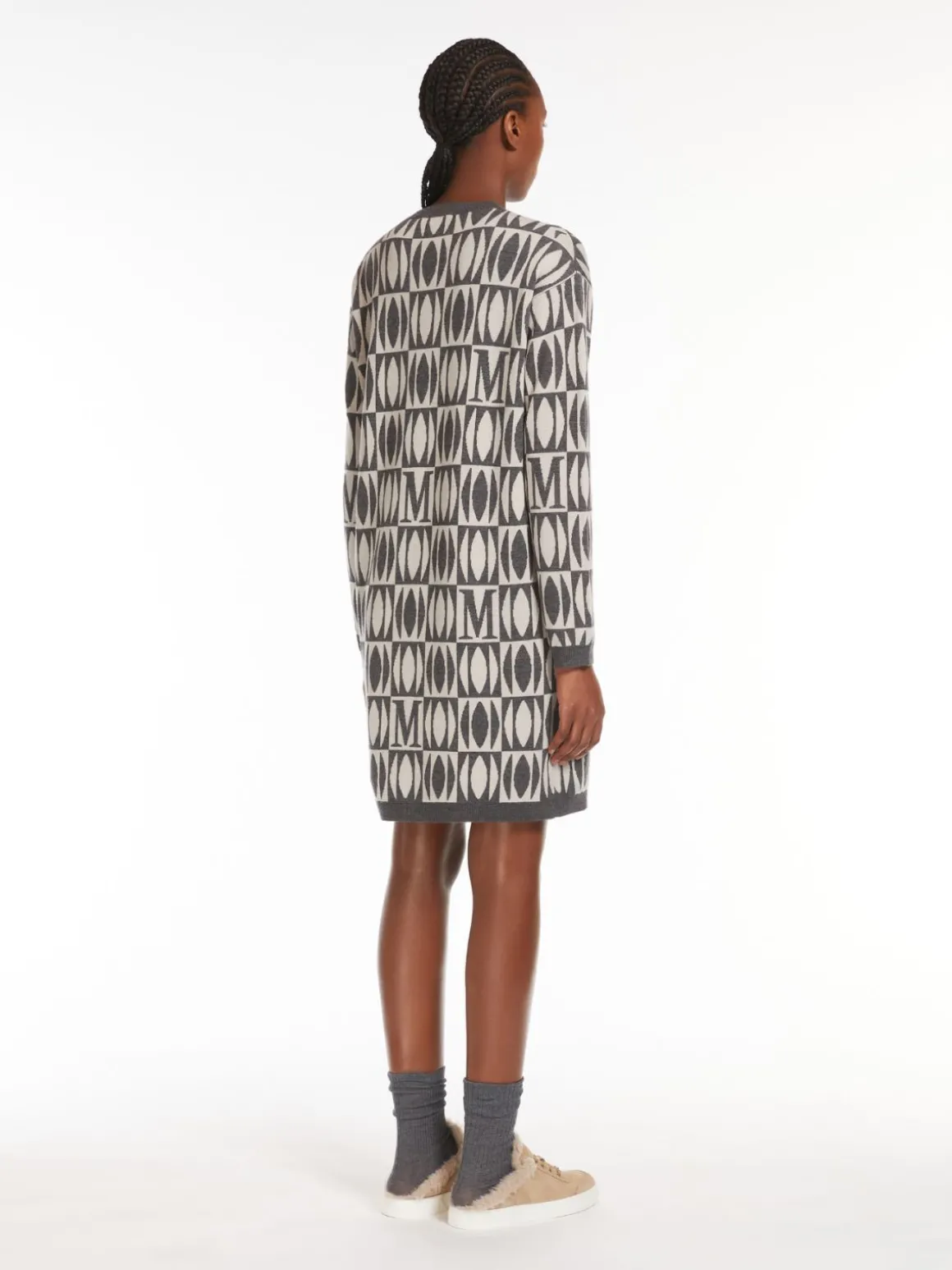 Jacquard knit dress
