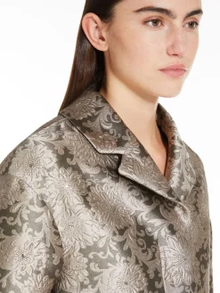 Jacquard silk coat