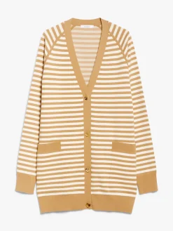 Jacquard viscose cardigan