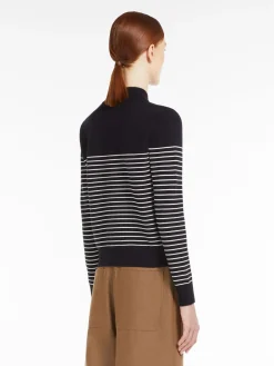 Jacquard viscose cardigan