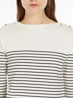 Jacquard viscose sweater