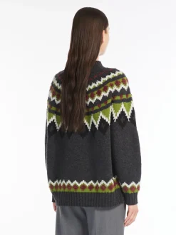 Jacquard wool sweater