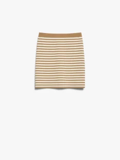 Jacquard yarn mini skirt