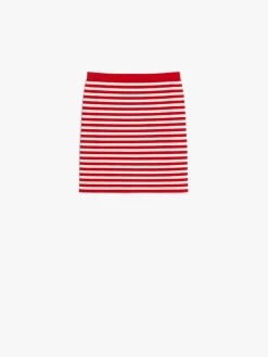 Jacquard yarn mini skirt
