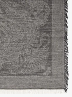 Jacquard-knit viscose and modal stole