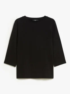 Jersey boat-neck T-shirt