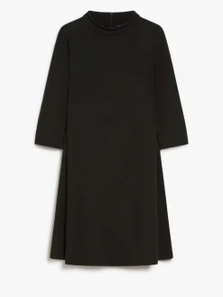 Jersey crêpe A-line dress