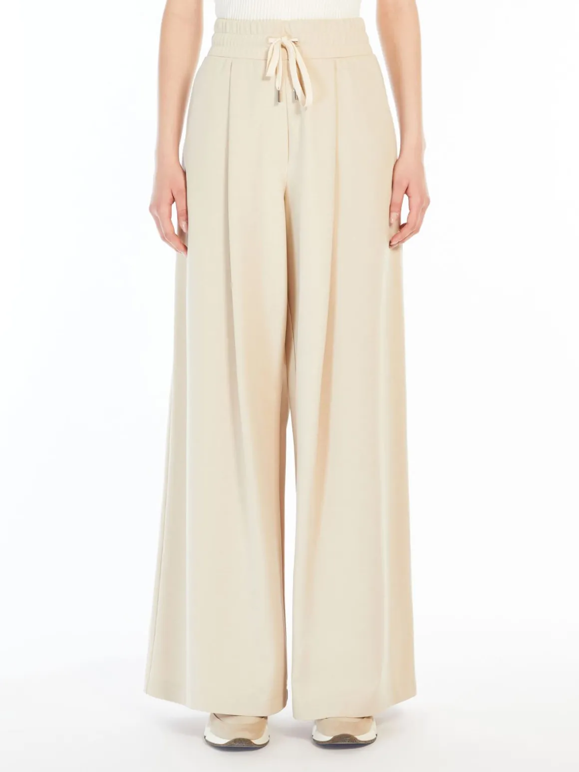 Jersey drawstring trousers