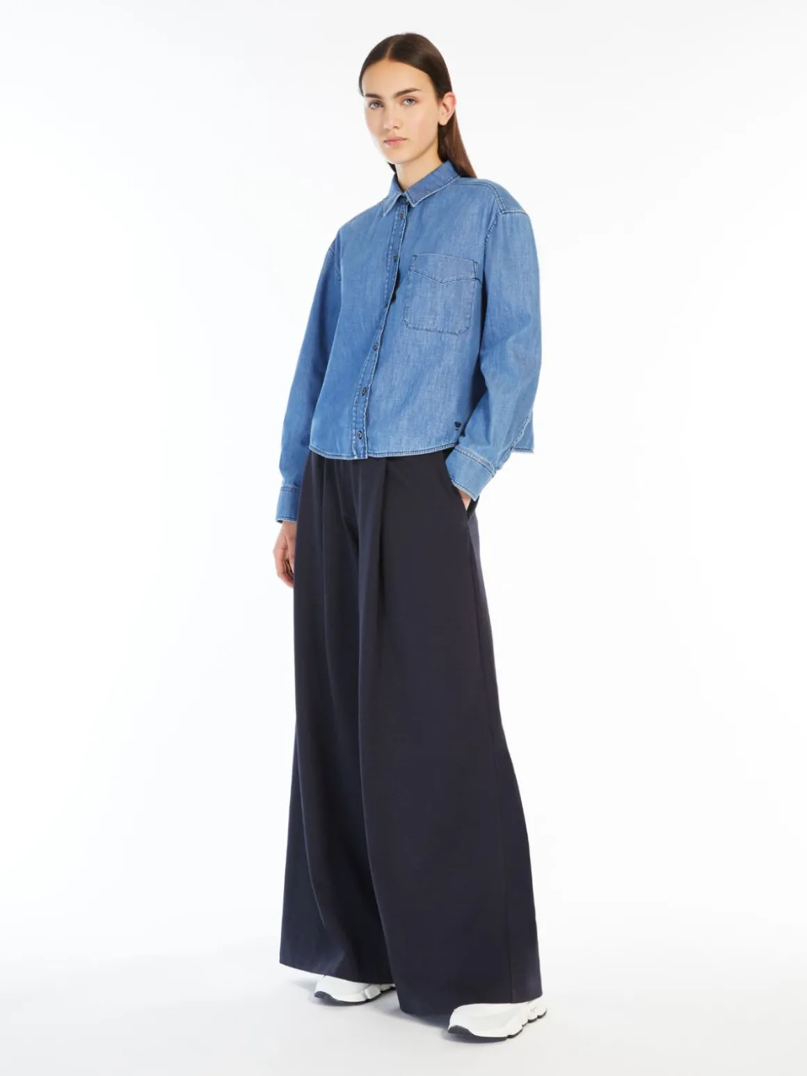 Jersey drawstring trousers