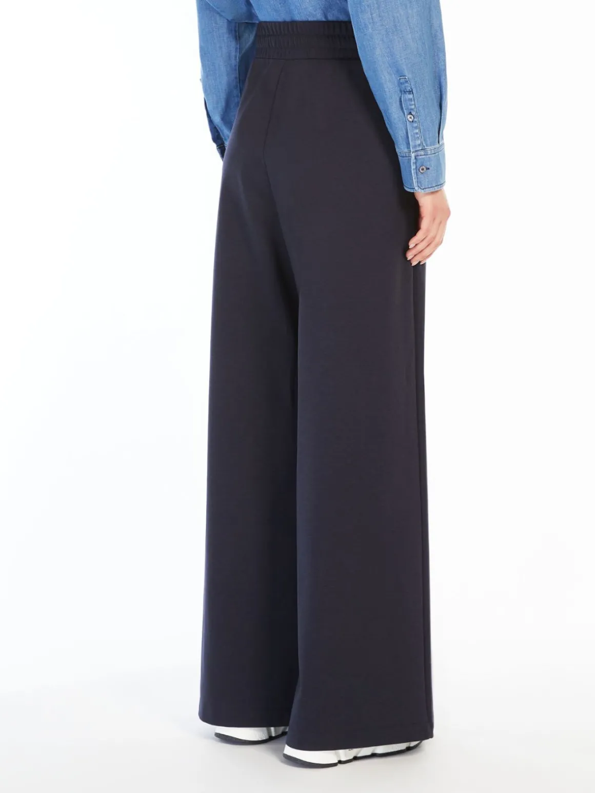 Jersey drawstring trousers