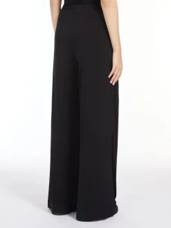Jersey straight trousers