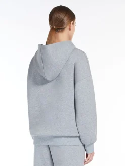 Jersey sweatshirt with embroidery