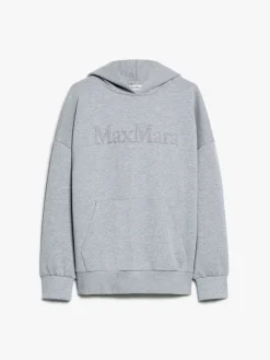 Jersey sweatshirt with embroidery