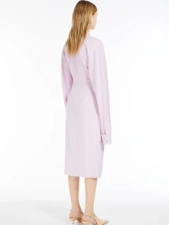 Kimono-sleeve shirt dress