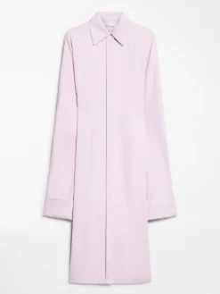 Kimono-sleeve shirt dress