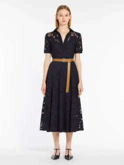 Lace polo shirt dress