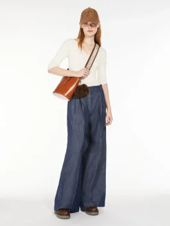 Lightweight denim trousers