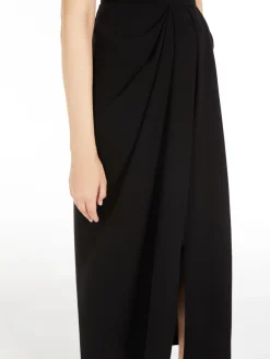 Long cady skirt with pleats