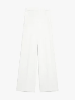 Long compact jersey trousers