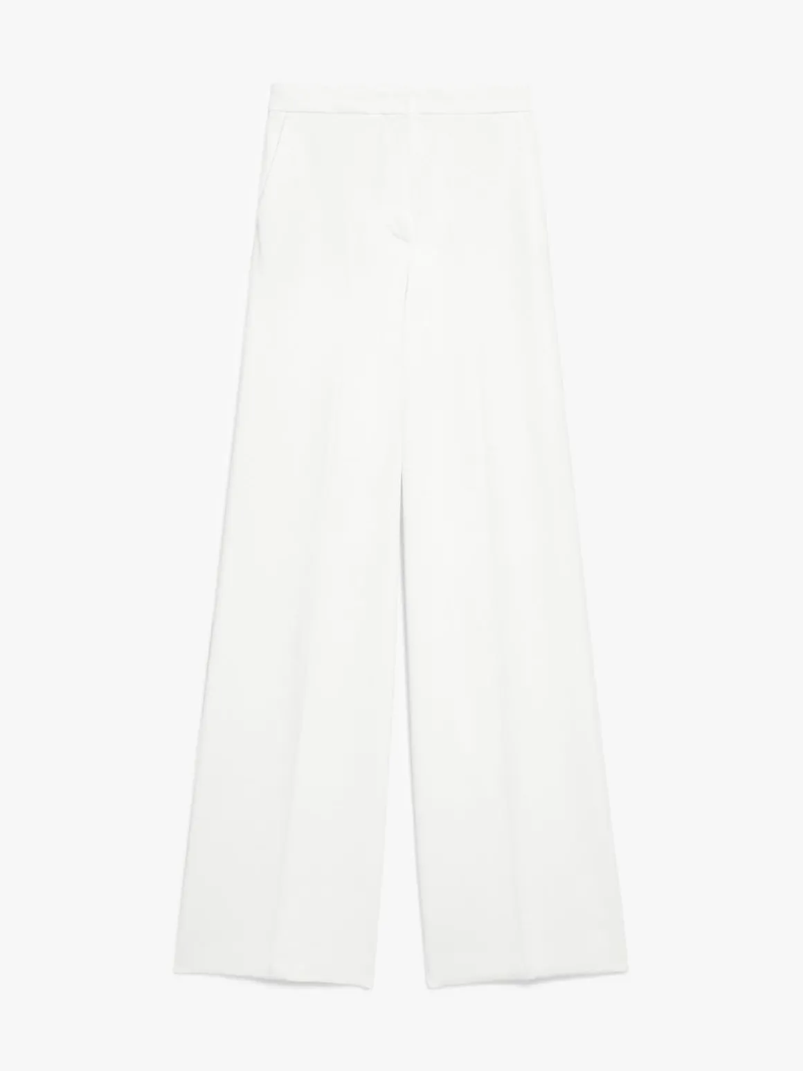 Long compact jersey trousers