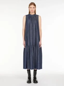 Long denim dress