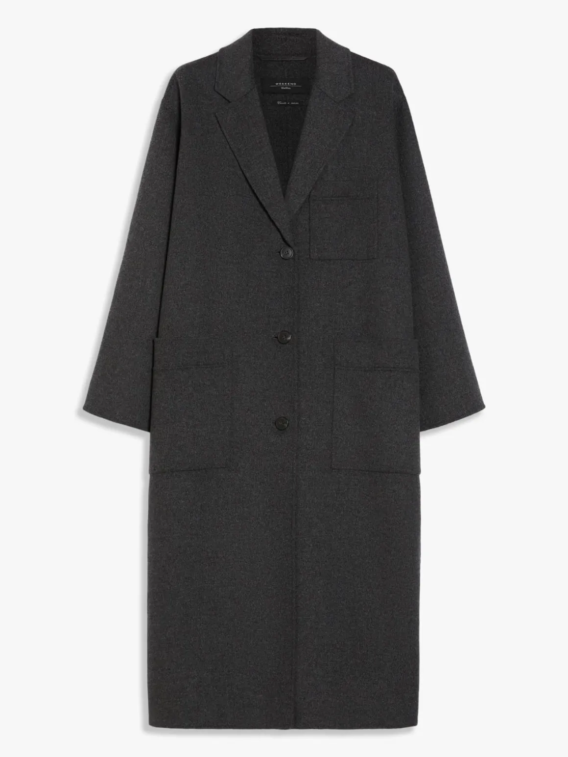 Long double-faced wool coat