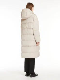 Long, reversible taffeta parka
