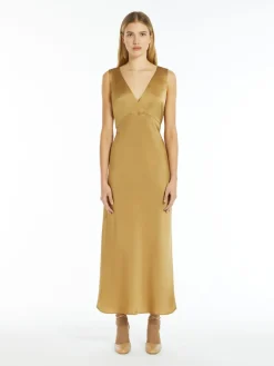 Long satin dress