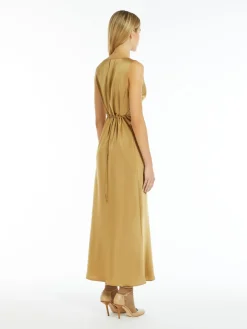 Long satin dress