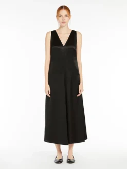 Long satin dress