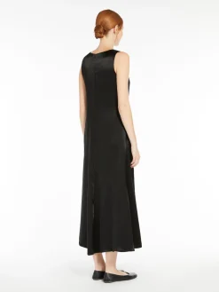 Long satin dress