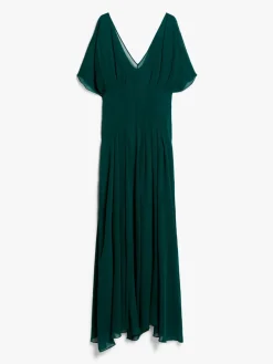Long silk georgette dress