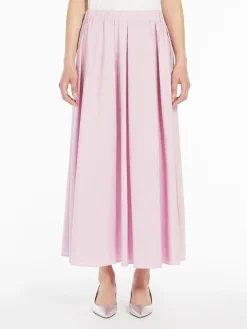 Long taffeta skirt