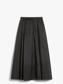 Long taffeta skirt