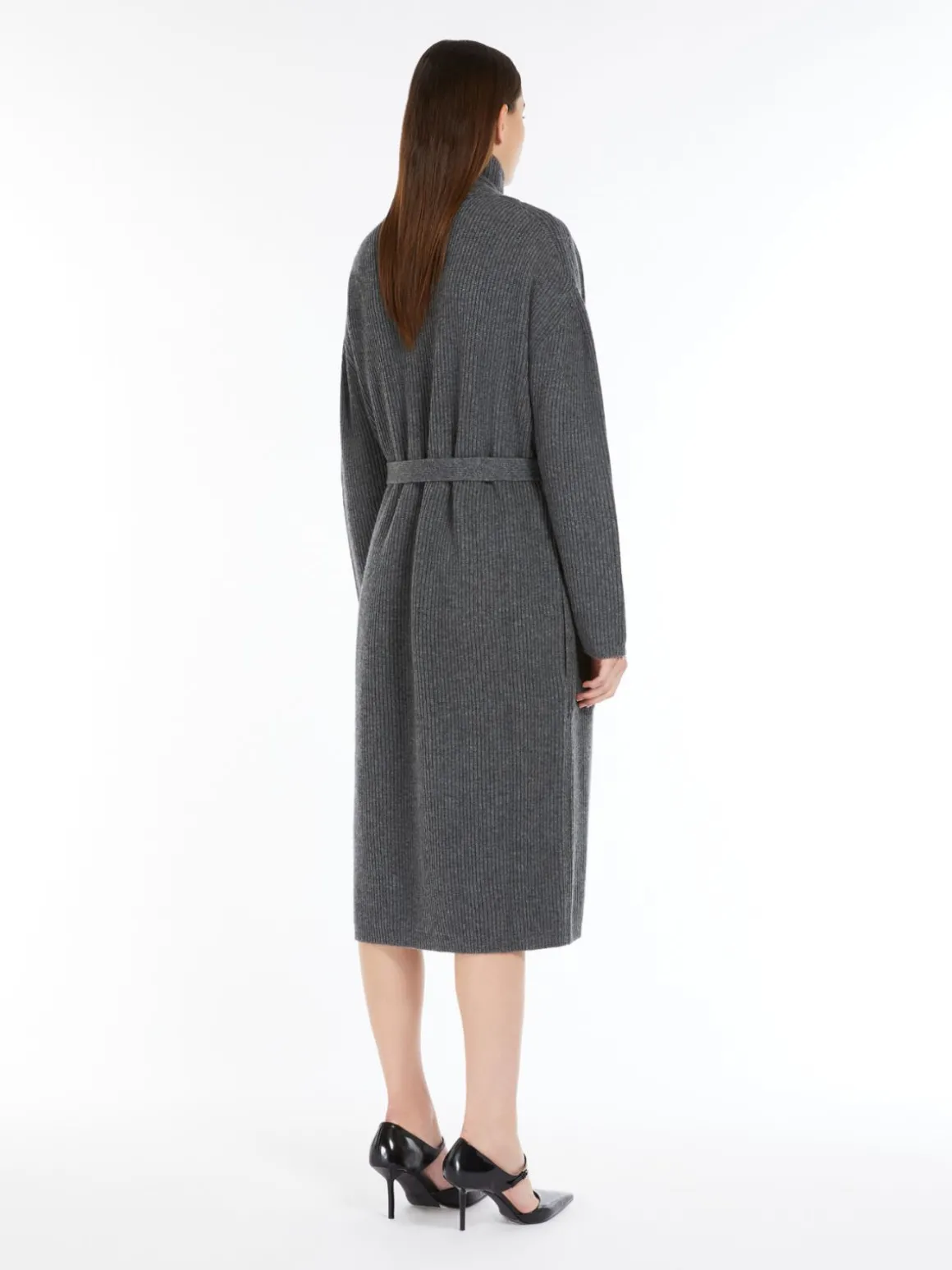 Long, wool and cashmere cardigan