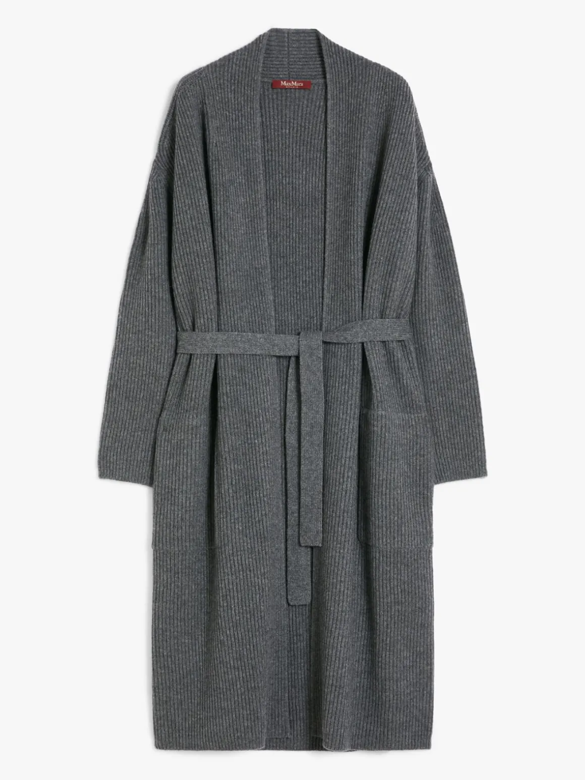 Long, wool and cashmere cardigan