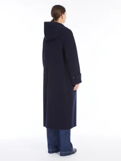 Long wool broadcloth coat