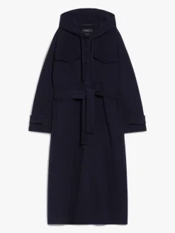Long wool broadcloth coat