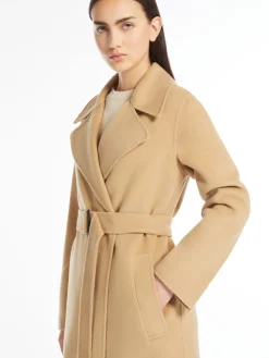 Long wool robe coat