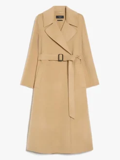 Long wool robe coat